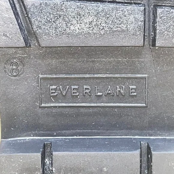 Everlane Women’s Pink & Black Rubber Chelsea Pull-On Lug Sole Ankle Boots Size 8 - Picture 10 of 11